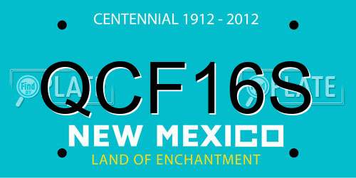 QCF16S New Mexico License Plate