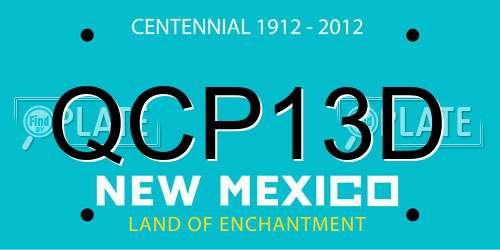 QCP13D New Mexico License Plate