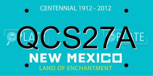 QCS27A New Mexico License Plate