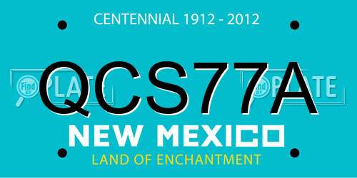 QCS77A New Mexico License Plate
