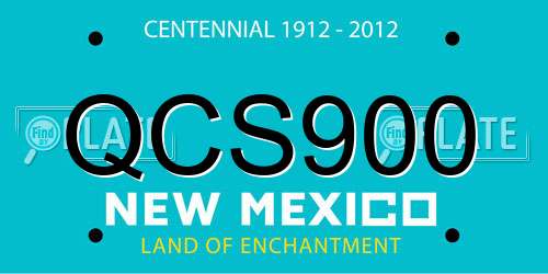 QCS900 New Mexico License Plate