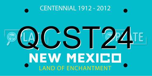 QCST24 New Mexico License Plate