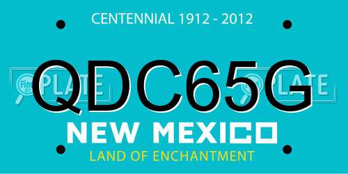 QDC65G New Mexico License Plate