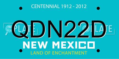 QDN22D New Mexico License Plate