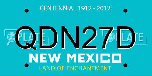 QDN27D New Mexico License Plate