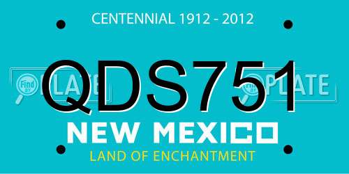 QDS751 New Mexico License Plate