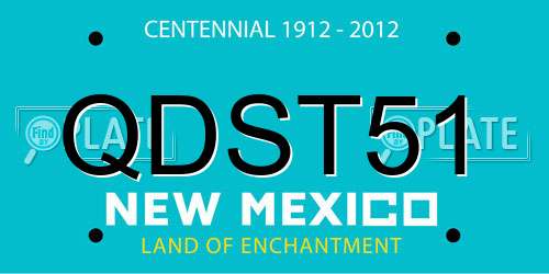 QDST51 New Mexico License Plate