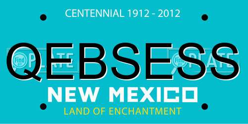 QEBSESS New Mexico License Plate