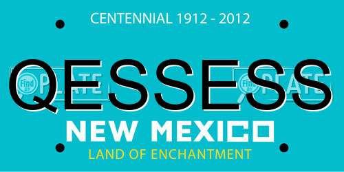 QESSESS New Mexico License Plate