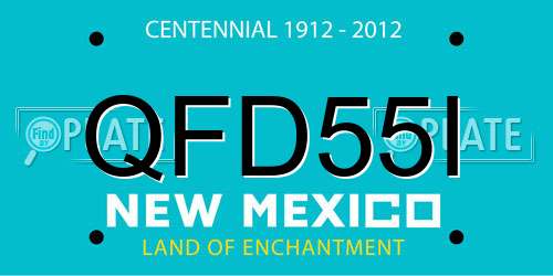 QFD55I New Mexico License Plate