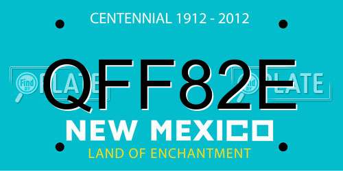 QFF82E New Mexico License Plate