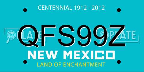 QFS99Z New Mexico License Plate