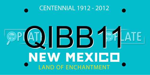 QIBB11 New Mexico License Plate