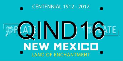 QIND16 New Mexico License Plate