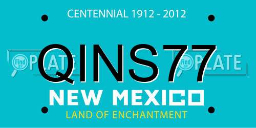 QINS77 New Mexico License Plate