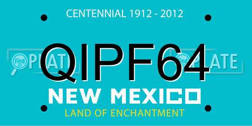 QIPF64 New Mexico License Plate