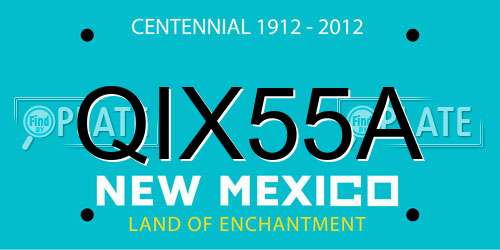 QIX55A New Mexico License Plate