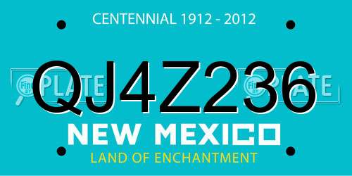 QJ4Z236 New Mexico License Plate
