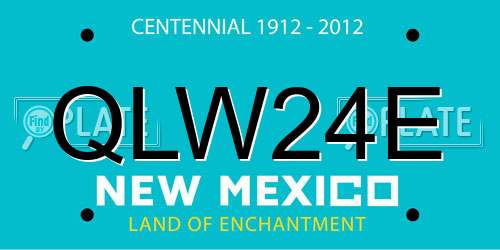 QLW24E New Mexico License Plate