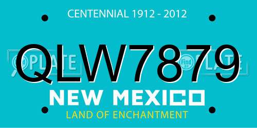 QLW7879 New Mexico License Plate