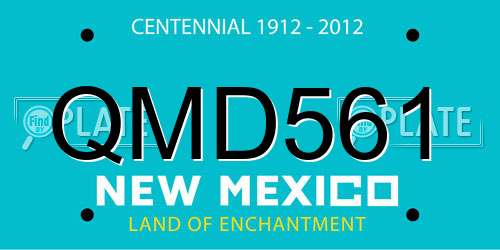 QMD561 New Mexico License Plate