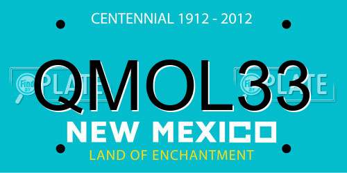 QMOL33 New Mexico License Plate