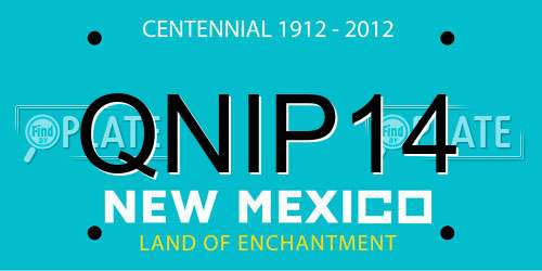 QNIP14 New Mexico License Plate