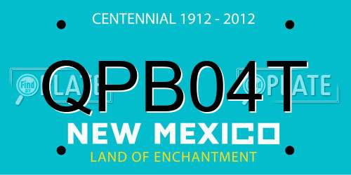 QPB04T New Mexico License Plate