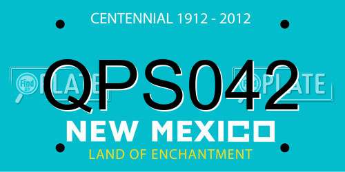 QPS042 New Mexico License Plate