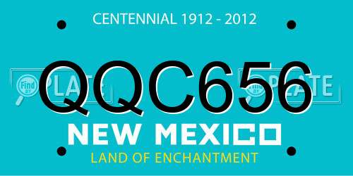 QQC656 New Mexico License Plate