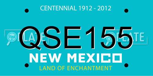 QSE155 New Mexico License Plate