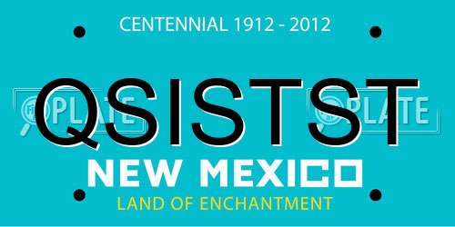 QSISTST New Mexico License Plate