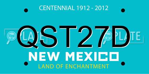 QST27D New Mexico License Plate