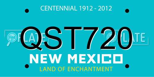 QST720 New Mexico License Plate