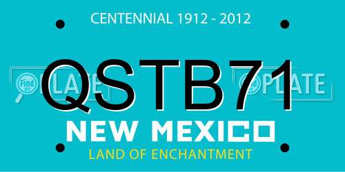QSTB71 New Mexico License Plate