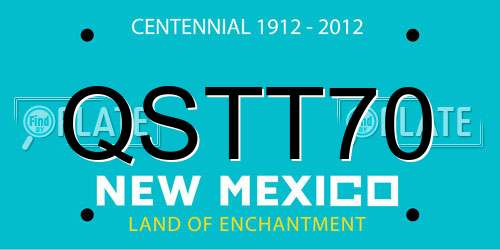 QSTT70 New Mexico License Plate