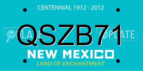 QSZB71 New Mexico License Plate