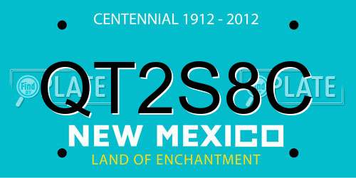 QT2S8C New Mexico License Plate