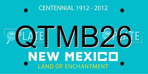 QTMB26 New Mexico License Plate