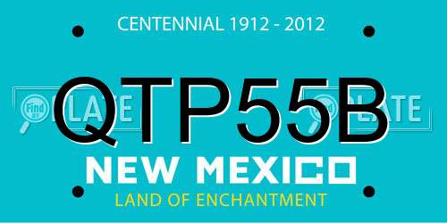 QTP55B New Mexico License Plate