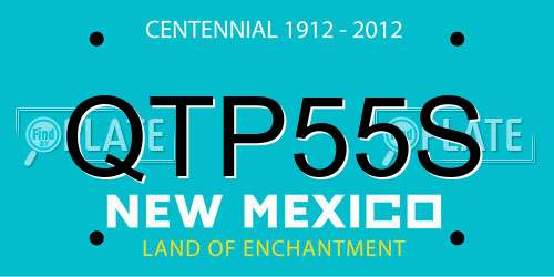 QTP55S New Mexico License Plate