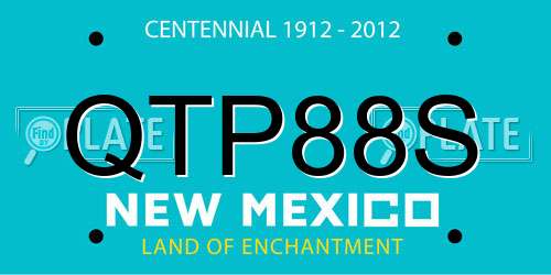 QTP88S New Mexico License Plate