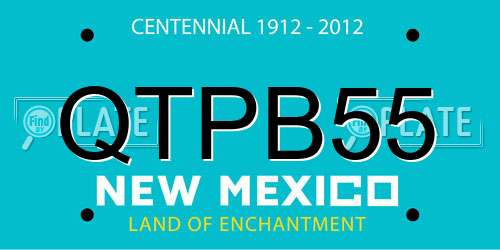 QTPB55 New Mexico License Plate