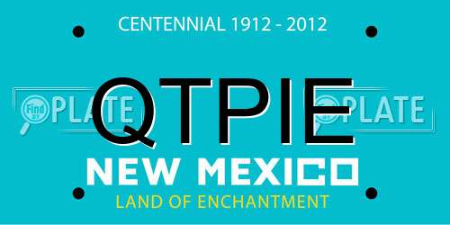 QTPIE New Mexico License Plate