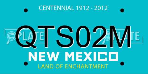 QTS02M New Mexico License Plate