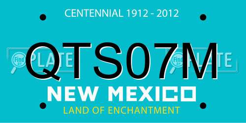 QTS07M New Mexico License Plate