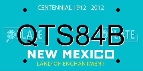 QTS84B New Mexico License Plate