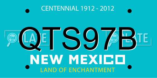 QTS97B New Mexico License Plate
