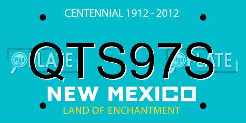 QTS97S New Mexico License Plate