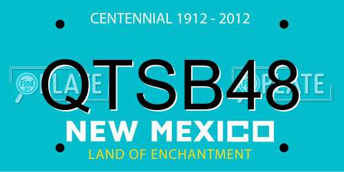 QTSB48 New Mexico License Plate